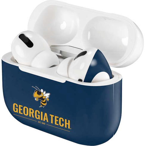 Georgia Institute of Technology Est 1885 Navy Apple AirPods Pro Skin