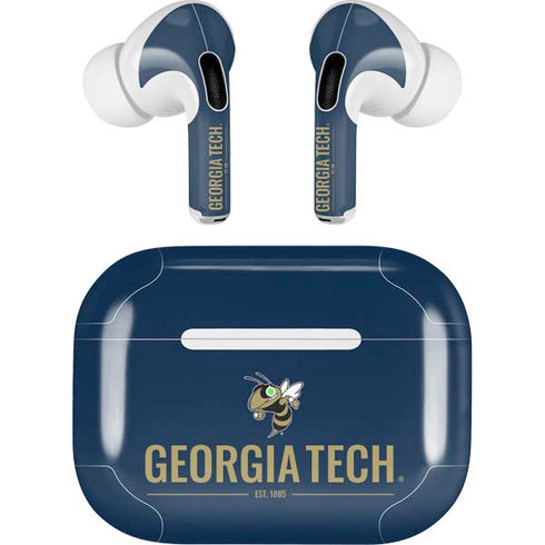 Georgia Institute of Technology Est 1885 Navy Apple AirPods Pro Skin