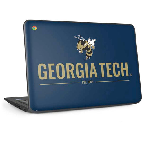 Georgia Institute of Technology Est 1885 Navy HP Chromebook Skin