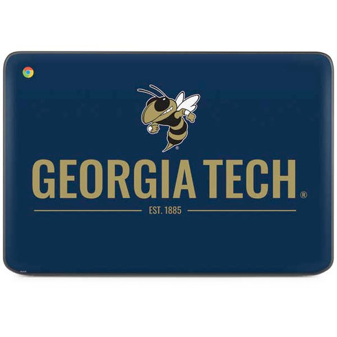 Georgia Institute of Technology Est 1885 Navy HP Chromebook Skin