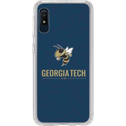 Georgia Institute of Technology Est 1885 Navy Galaxy A10e Clear Case