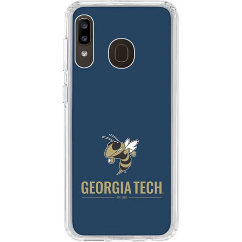 Georgia Institute of Technology Est 1885 Navy Galaxy A20 Clear Case