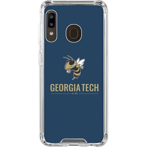 Georgia Institute of Technology Est 1885 Navy Galaxy A30 Clear Case