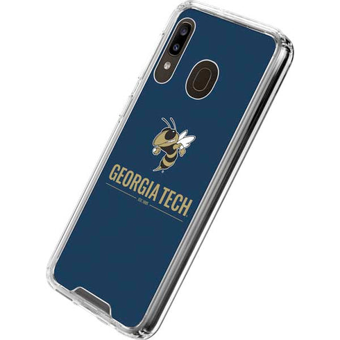 Georgia Institute of Technology Est 1885 Navy Galaxy A30 Clear Case