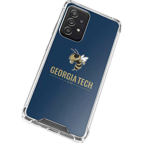 Georgia Institute of Technology Est 1885 Navy Galaxy A52 5G Clear Case