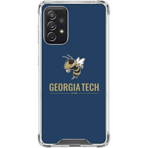 Georgia Institute of Technology Est 1885 Navy Galaxy A72 5G Clear Case