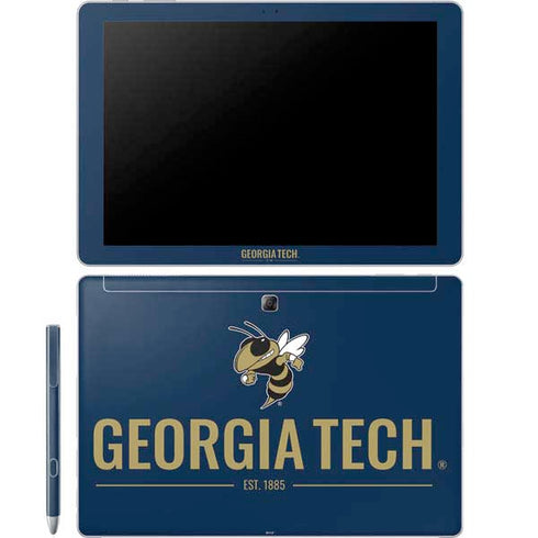Georgia Institute of Technology Est 1885 Navy Galaxy Book 12in Skin