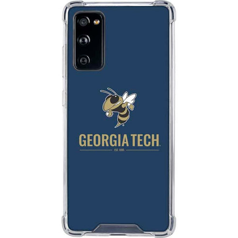 Georgia Institute of Technology Est 1885 Navy Galaxy S20 FE Clear Case