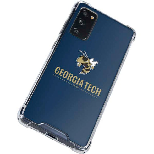 Georgia Institute of Technology Est 1885 Navy Galaxy S20 FE Clear Case