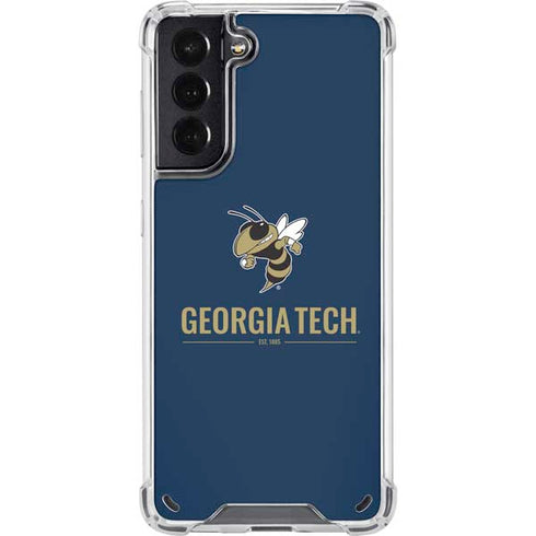 Georgia Institute of Technology Est 1885 Navy Galaxy S21 5G Clear Case