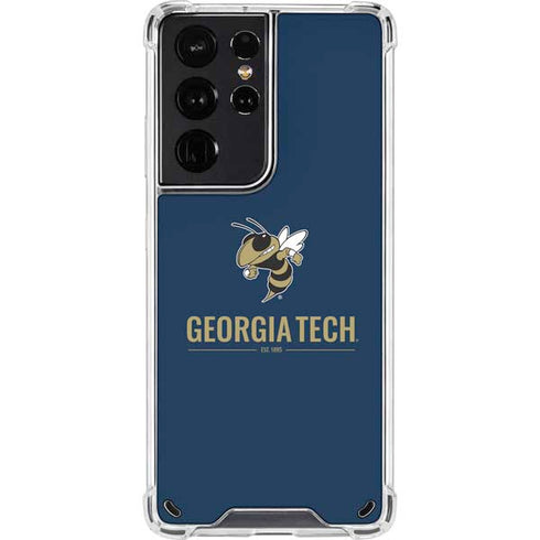 Georgia Institute of Technology Est 1885 Navy Galaxy S21 Ultra 5G Clear Case