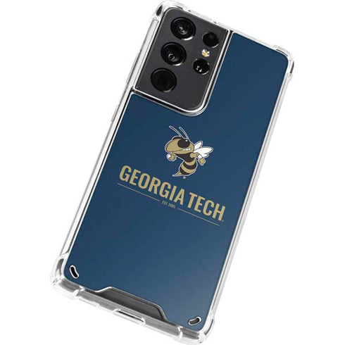 Georgia Institute of Technology Est 1885 Navy Galaxy S21 Ultra 5G Clear Case