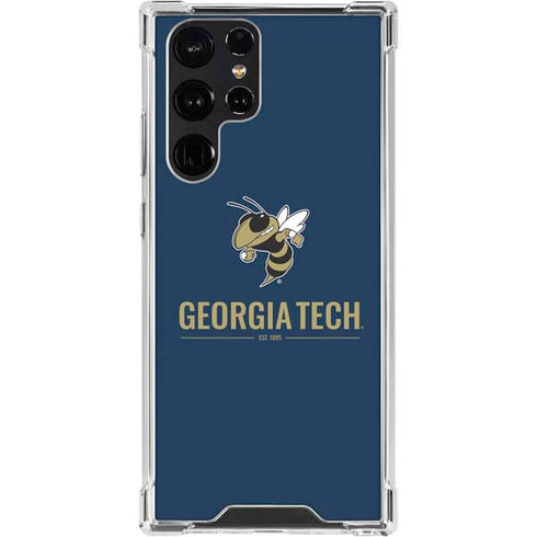 Georgia Institute of Technology Est 1885 Navy Galaxy S24 Ultra Clear Case