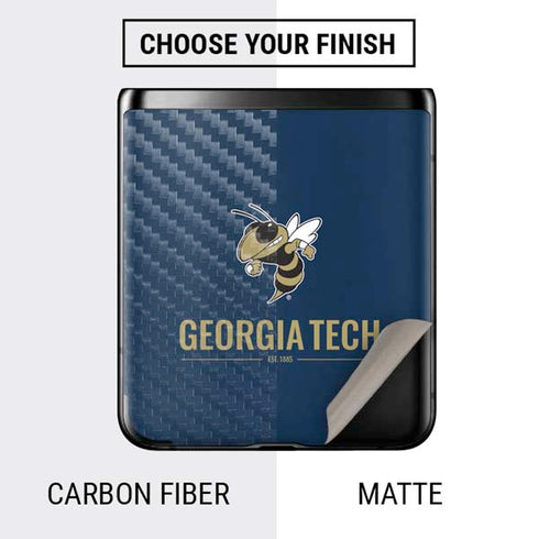 Georgia Institute of Technology Est 1885 Navy Galaxy Z Flip Skin