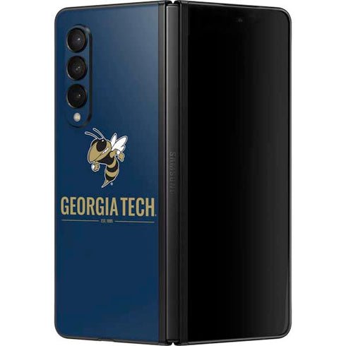 Georgia Institute of Technology Est 1885 Navy Galaxy Z Fold3 5G Skin