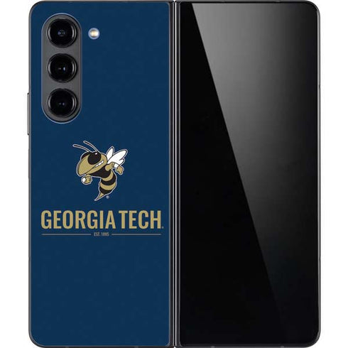 Georgia Institute of Technology Est 1885 Navy Galaxy Z Fold5 5G Skin