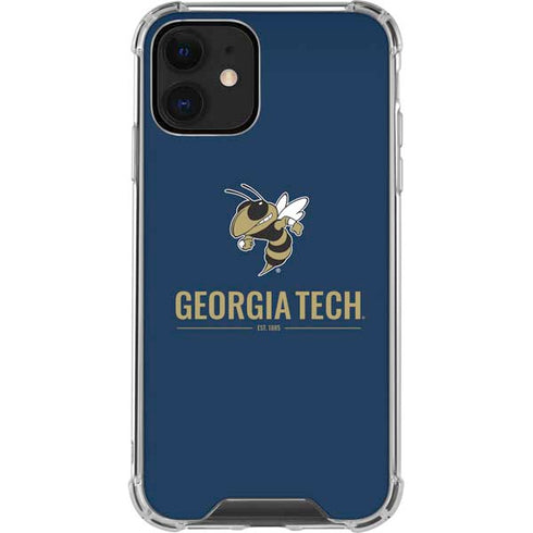 Georgia Institute of Technology Est 1885 Navy iPhone 12 Clear Case