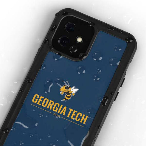 Georgia Institute of Technology Est 1885 Navy iPhone 12 Mini Waterproof Case