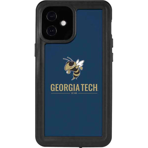 Georgia Institute of Technology Est 1885 Navy iPhone 12 Mini Waterproof Case