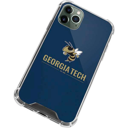 Georgia Institute of Technology Est 1885 Navy iPhone 12 Pro Clear Case