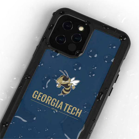 Georgia Institute of Technology Est 1885 Navy iPhone 12 Pro Max Waterproof Case