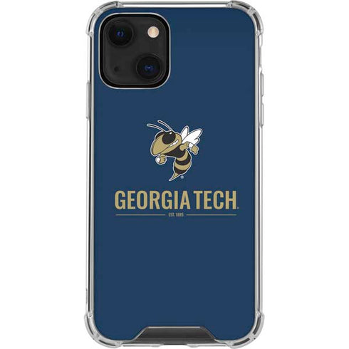 Georgia Institute of Technology Est 1885 Navy iPhone 13 Clear Case