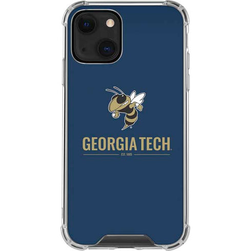 Georgia Institute of Technology Est 1885 Navy iPhone 13 Mini Clear Case