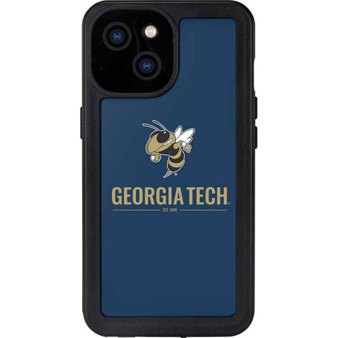 Georgia Institute of Technology Est 1885 Navy iPhone 13 Mini Waterproof Case