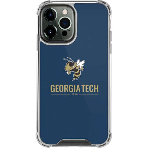 Georgia Institute of Technology Est 1885 Navy iPhone 13 Pro Max Clear Case