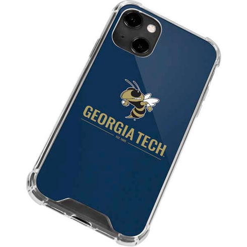 Georgia Institute of Technology Est 1885 Navy iPhone 14 Clear Case