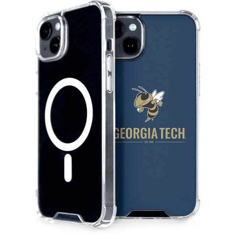 Georgia Institute of Technology Est 1885 Navy iPhone 15 Plus MagSafe Case