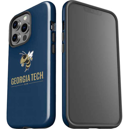 Georgia Institute of Technology Est 1885 Navy iPhone 15 Pro Impact Case