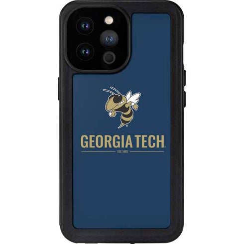 Georgia Institute of Technology Est 1885 Navy iPhone 14 Pro Max Waterproof Case