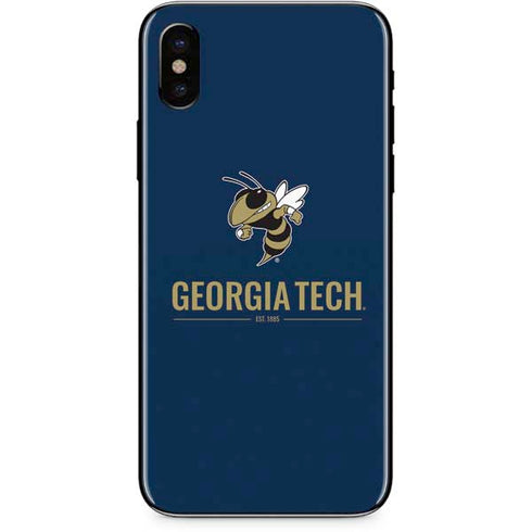 Georgia Institute of Technology Est 1885 Navy iPhone X Skin