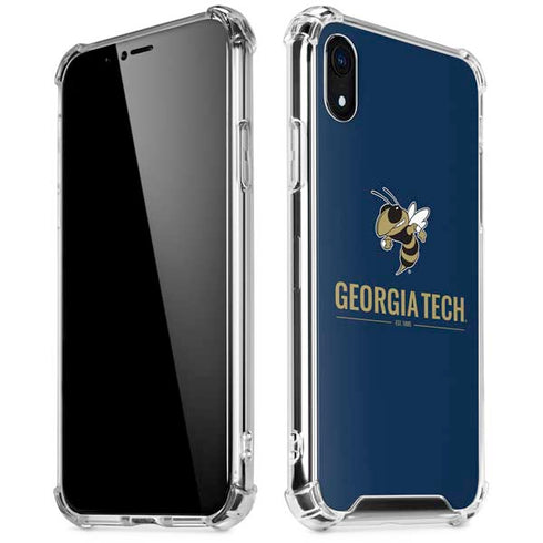 Georgia Institute of Technology Est 1885 Navy iPhone XR Clear Case