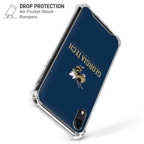 Georgia Institute of Technology Est 1885 Navy iPhone XR Clear Case