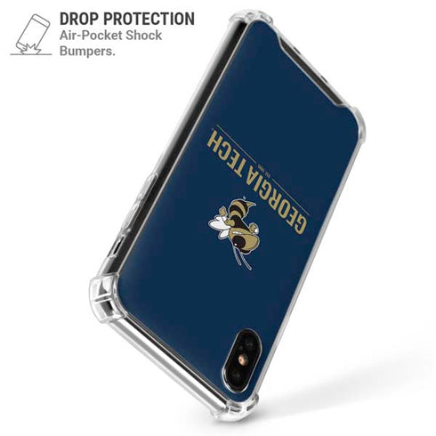 Georgia Institute of Technology Est 1885 Navy iPhone XS Max Clear Case