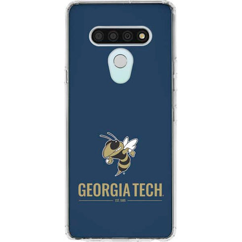 Georgia Institute of Technology Est 1885 Navy LG Stylo 6 Clear Case