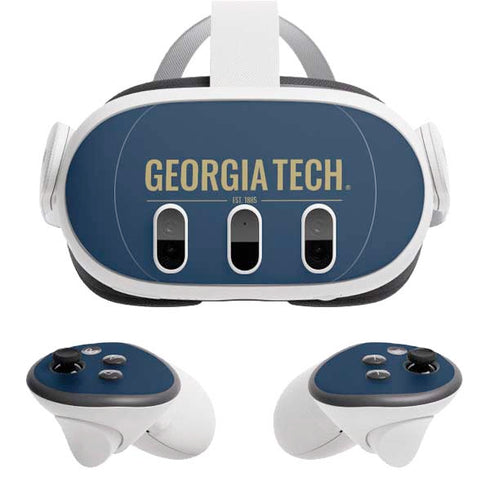 Georgia Institute of Technology Est 1885 Navy Meta Quest 3 Skin