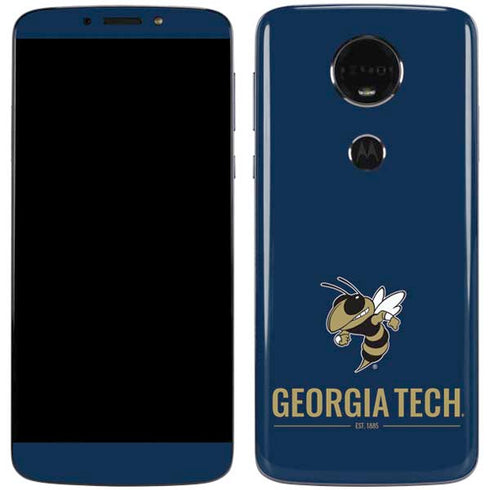 Georgia Institute of Technology Est 1885 Navy Moto E5 Plus Skin