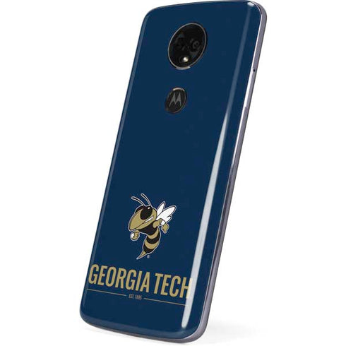 Georgia Institute of Technology Est 1885 Navy Moto E5 Plus Skin