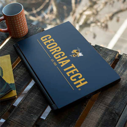 Georgia Institute of Technology Est 1885 Navy MSI GS65 Stealth Laptop Skin