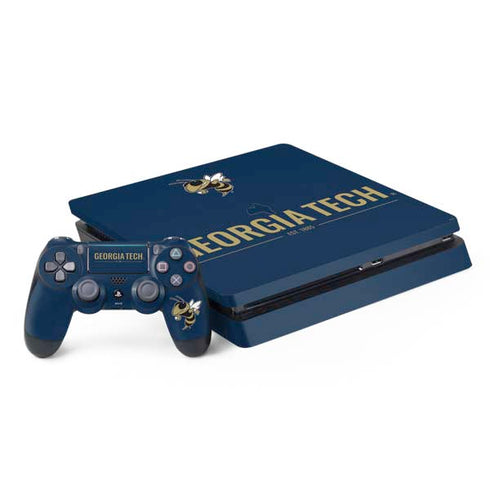 Georgia Institute of Technology Est 1885 Navy PS4 Slim Bundle Skin
