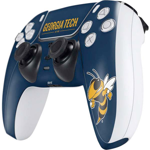 Georgia Institute of Technology Est 1885 Navy PS5 Controller Skin