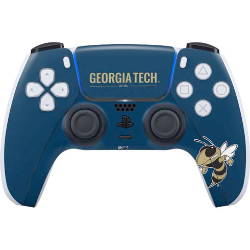 Georgia Institute of Technology Est 1885 Navy PS5 Controller Skin