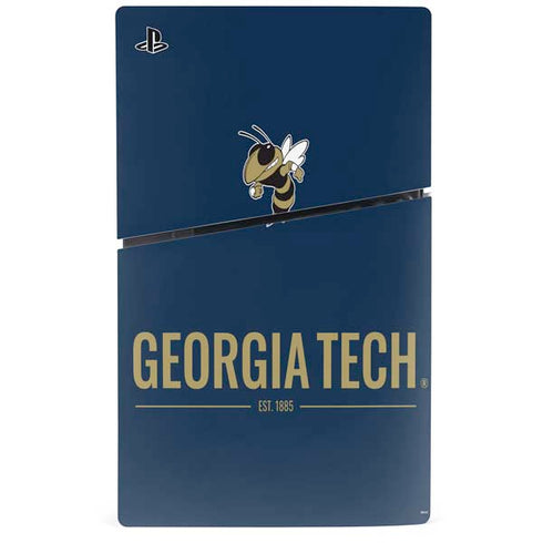 Georgia Institute of Technology Est 1885 Navy PS5 Slim Disk Bundle Skin