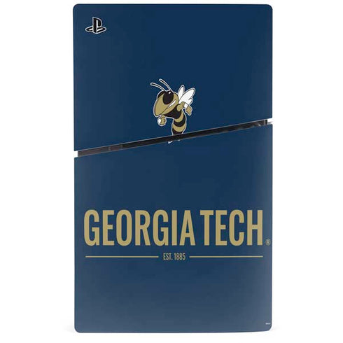 Georgia Institute of Technology Est 1885 Navy PS5 Slim Digital Edition Bundle Skin