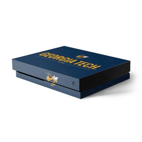 Georgia Institute of Technology Est 1885 Navy Xbox One X Console Skin