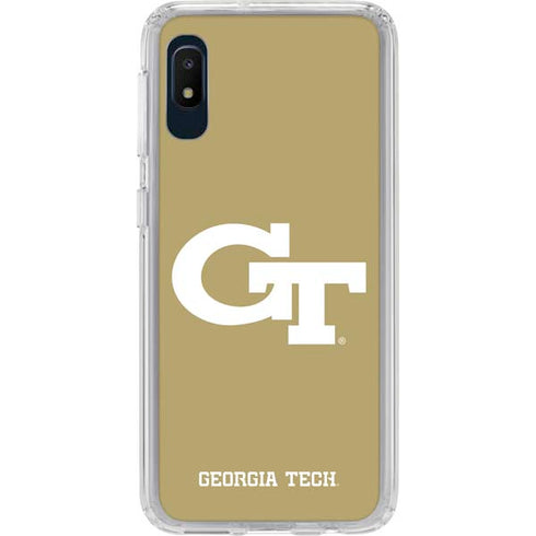 Georgia Institute of Technology Gold GT Galaxy A10e Clear Case
