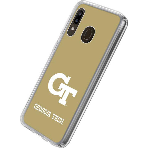 Georgia Institute of Technology Gold GT Galaxy A20 Clear Case